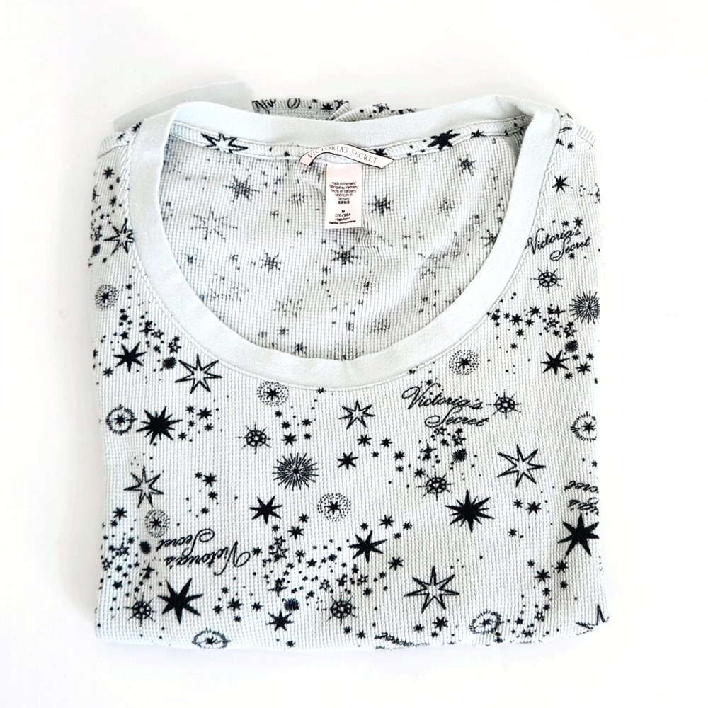 Victoria's Secret White Star Print Pajama Set - Picture 7 of 8